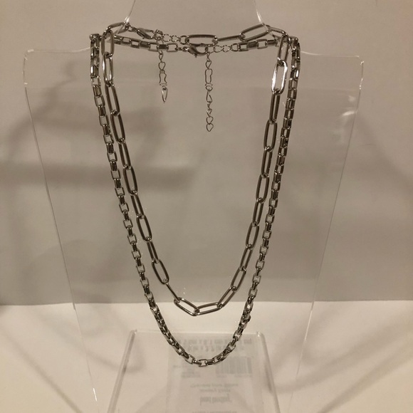 Silver Necklace Set NWOT - Picture 2 of 5